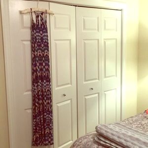 Long sleeveless multicolor dress